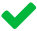 pictogramme check vert
